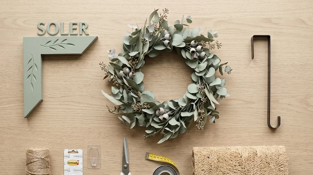 Kit de materiales para decorar la puerta con un corner personalizado con apellido