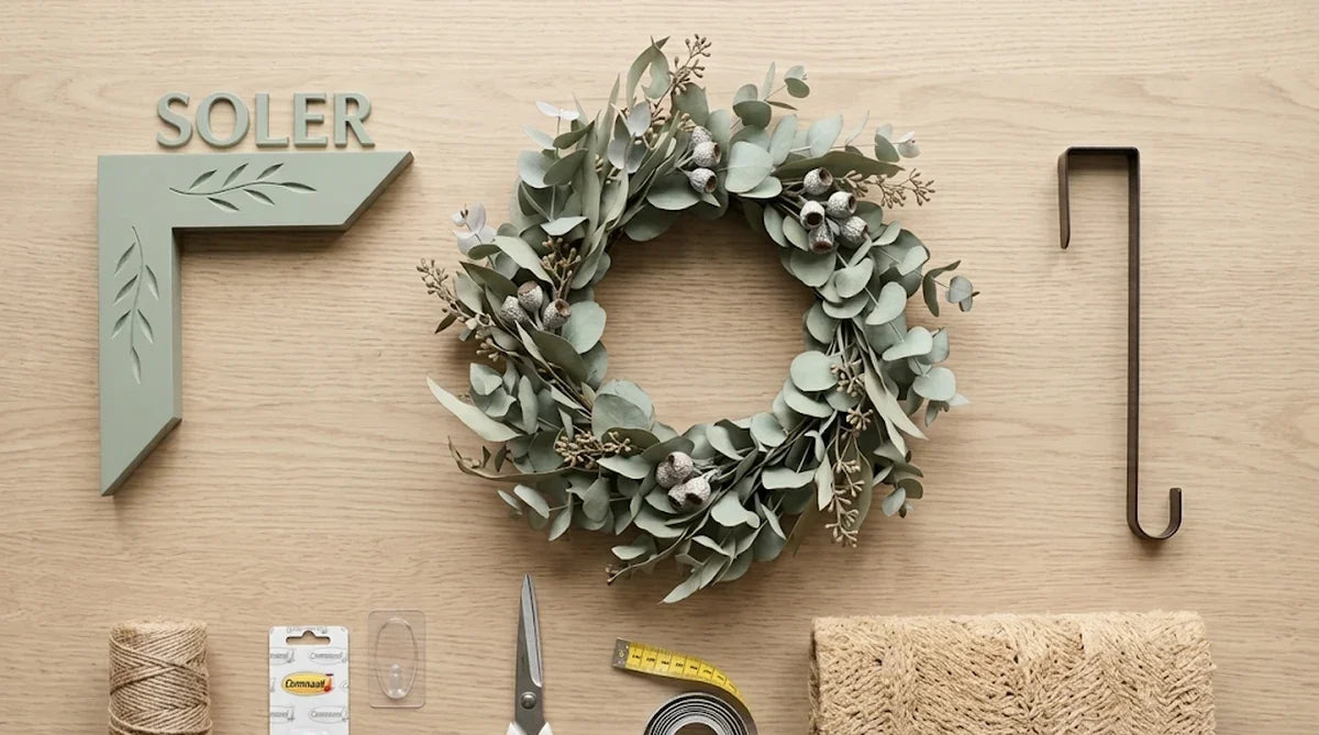 Kit de materiais para decorar a porta com um canto decorativo personalizado com apelido