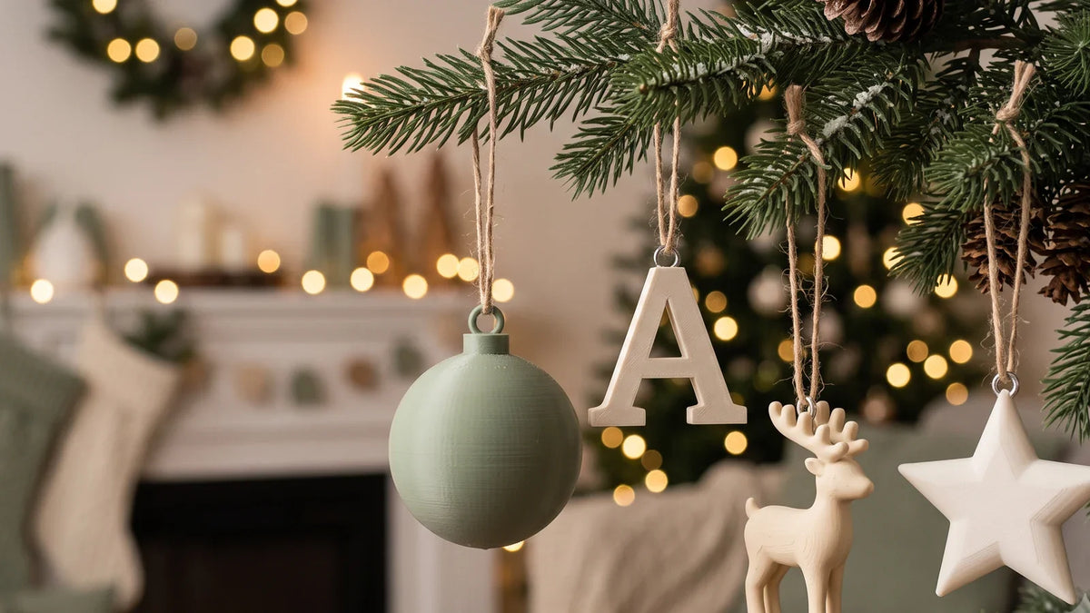 Decorazioni natalizie personalizzate per l'albero: idee e stili in PLA opaco