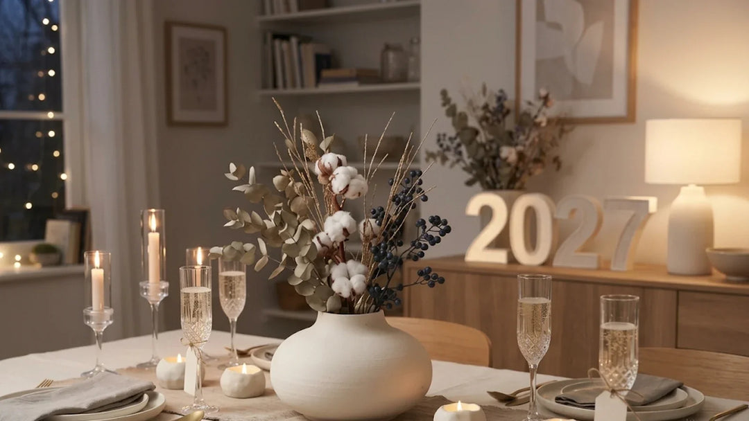 Cena de Nochevieja: decoración de mesa personalizada para fin de año