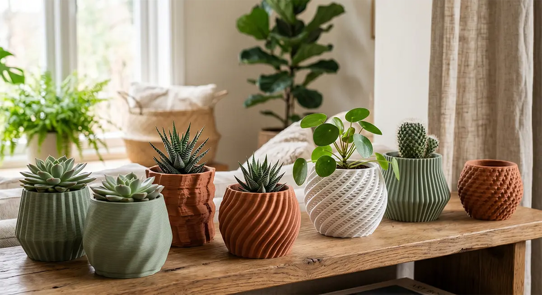 Maceteros decorativos para completar tu rincón de salón