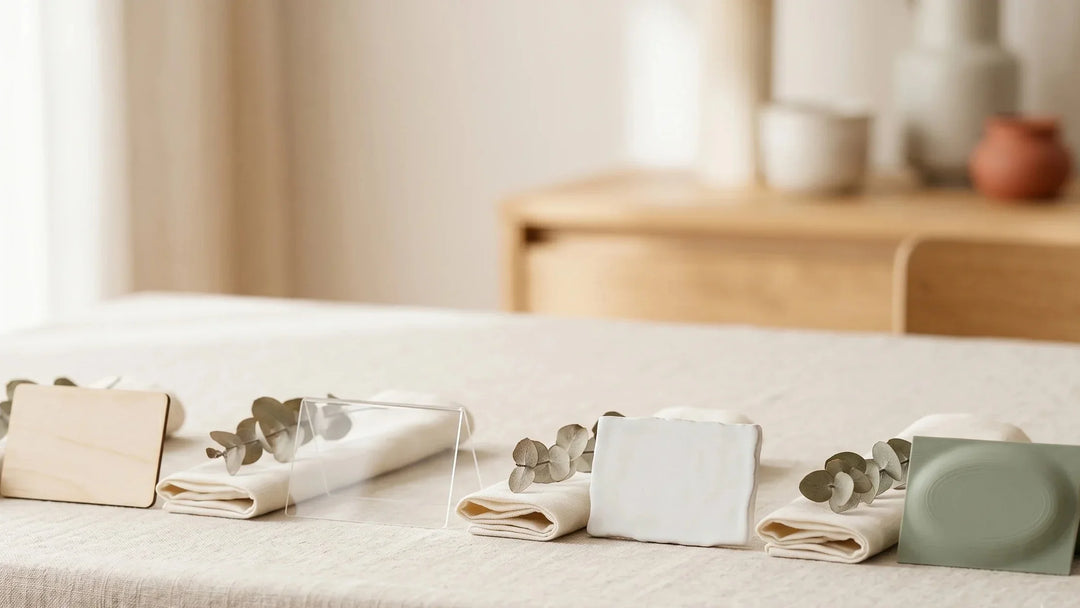 Marcasitios de Madera, Metacrilato o Impresión 3D: ¿Cuál Elegir para tu Boda?