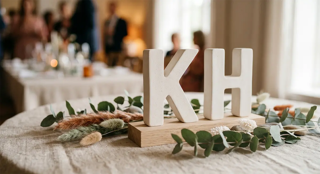 12 letras personalizadas para bodas, bautizos y aniversarios que se conservan toda la vida