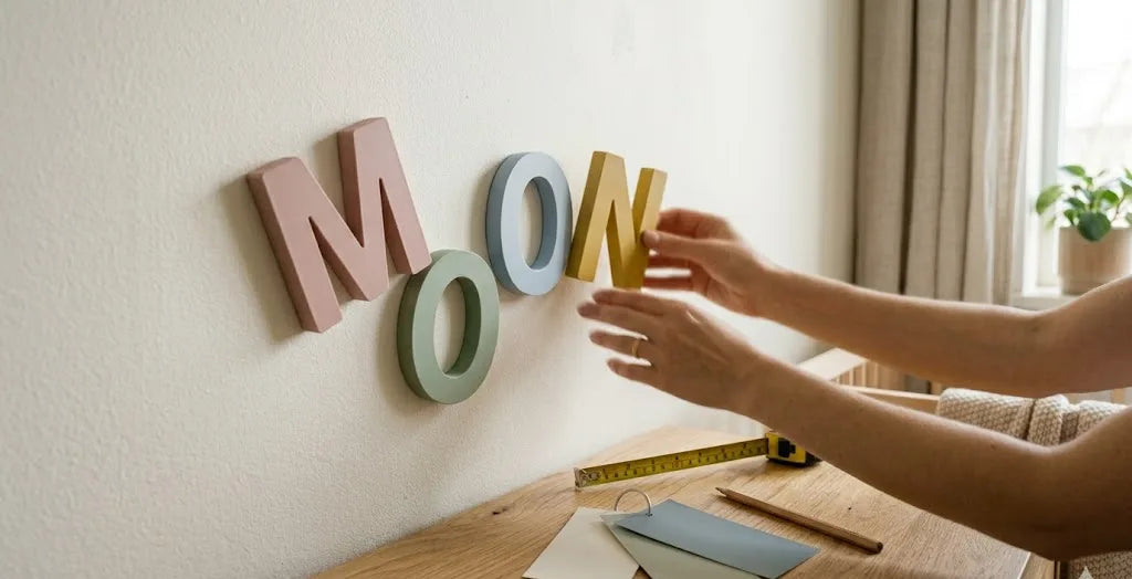 Cómo elegir las letras del nombre del bebé: tamaño, color y tipografía