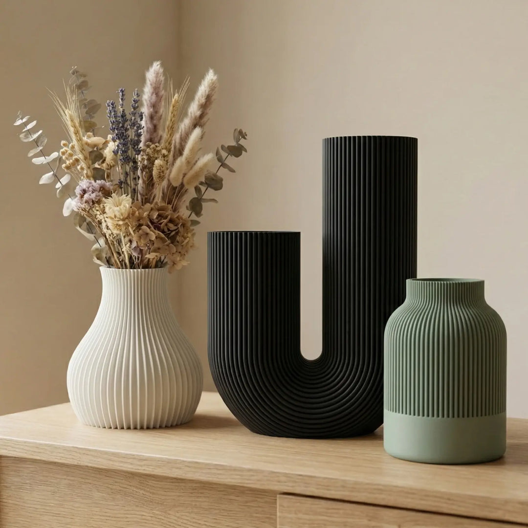 Decoración con jarrones