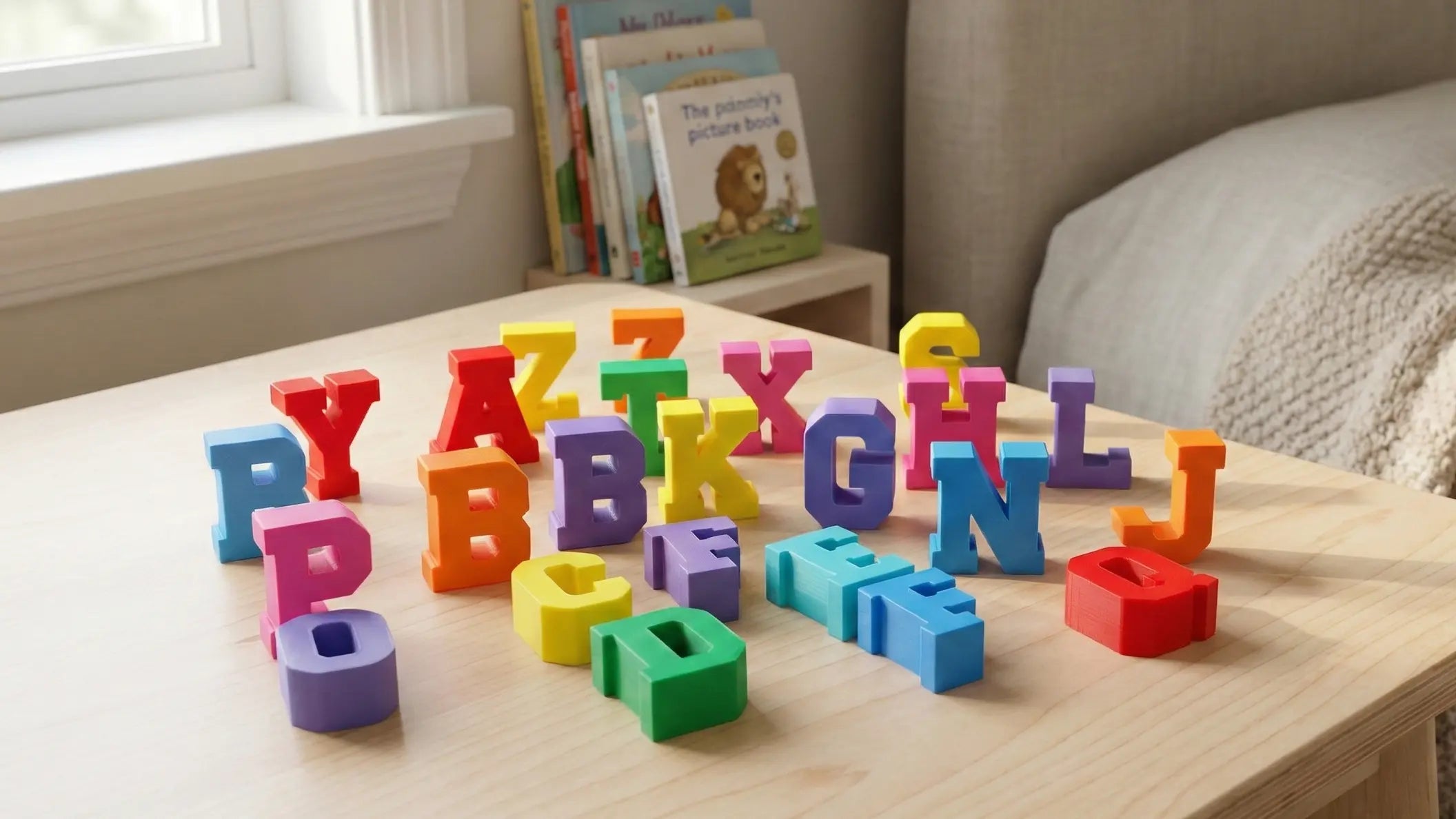 Letras en habitaciones infantiles