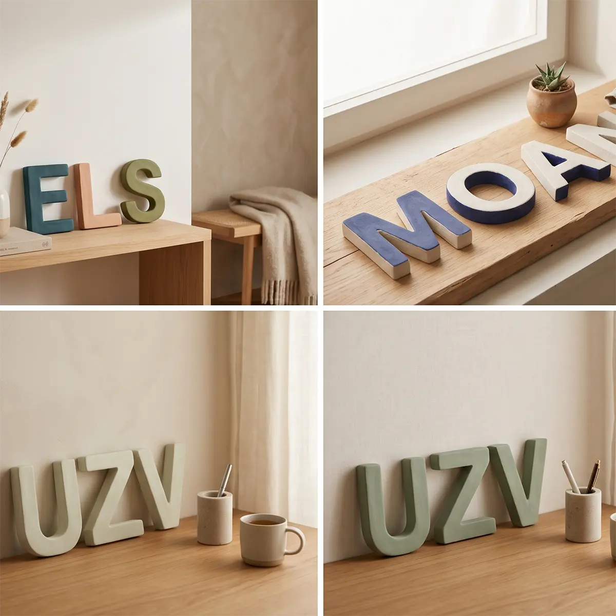 Guía de personalización de letras decorativas 3D