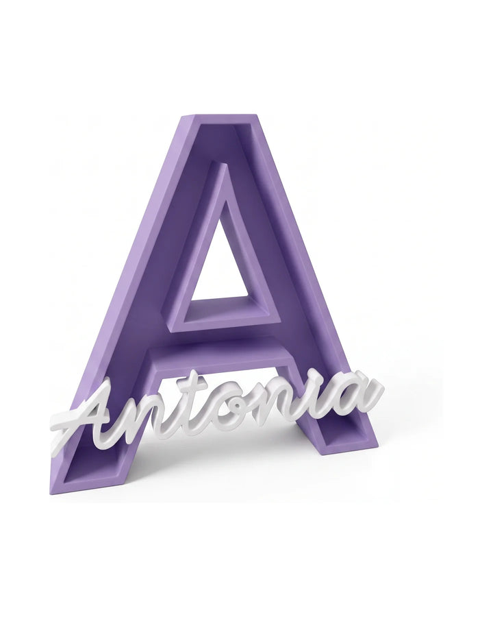 Letra infantil hueca personalizada