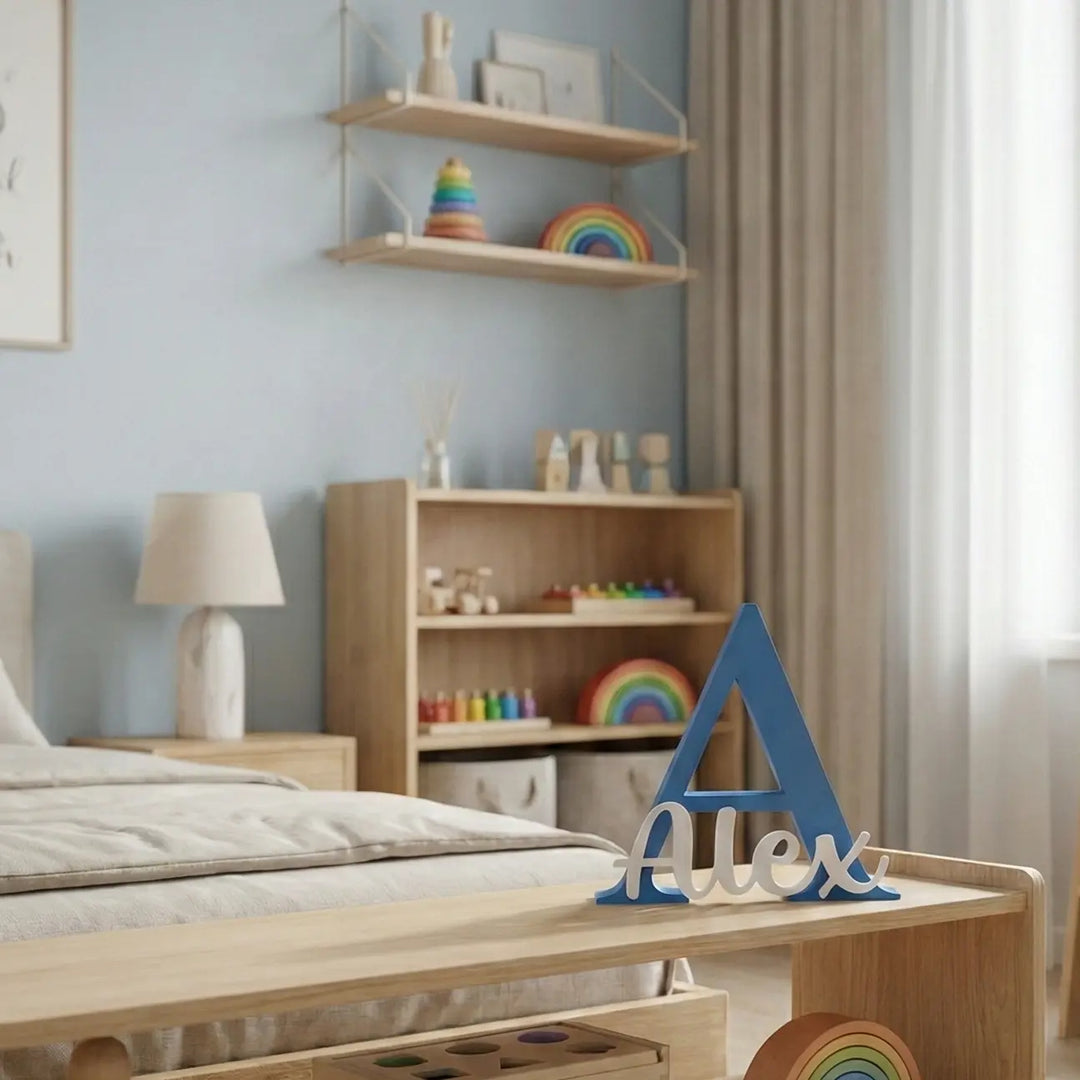 Letras mayusculas personalizables con la inicial, nombre y color que desees