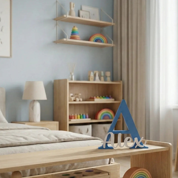 Letras mayusculas personalizables con la inicial, nombre y color que desees