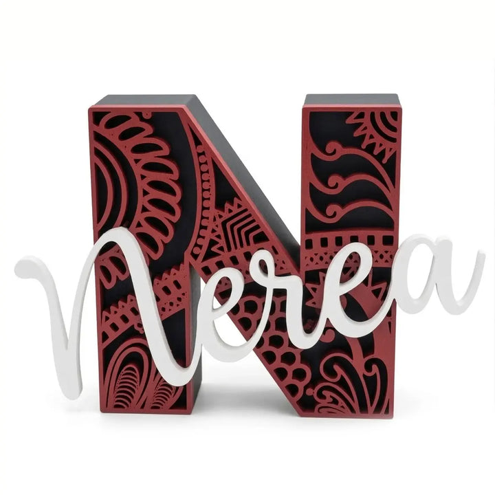 Lettre Personnalisée Style Maori