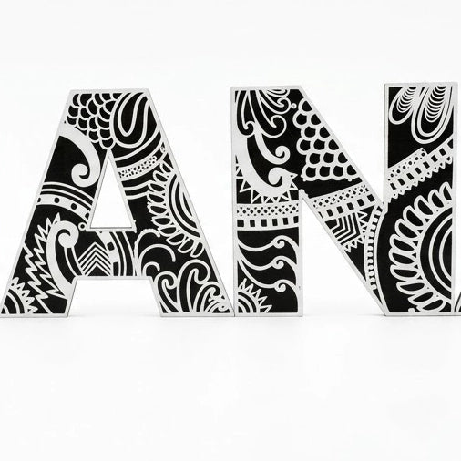 Letters in Maori-stijl