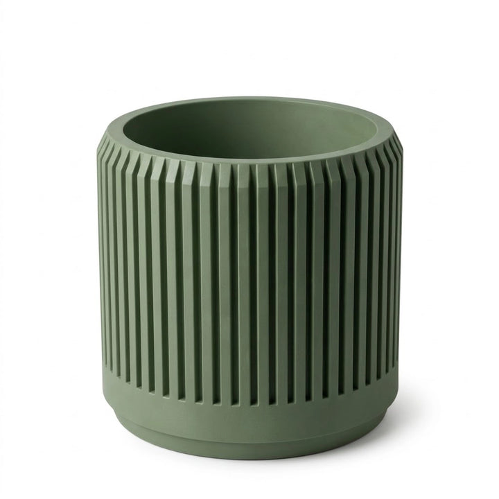 Pot cylindrique cannelé