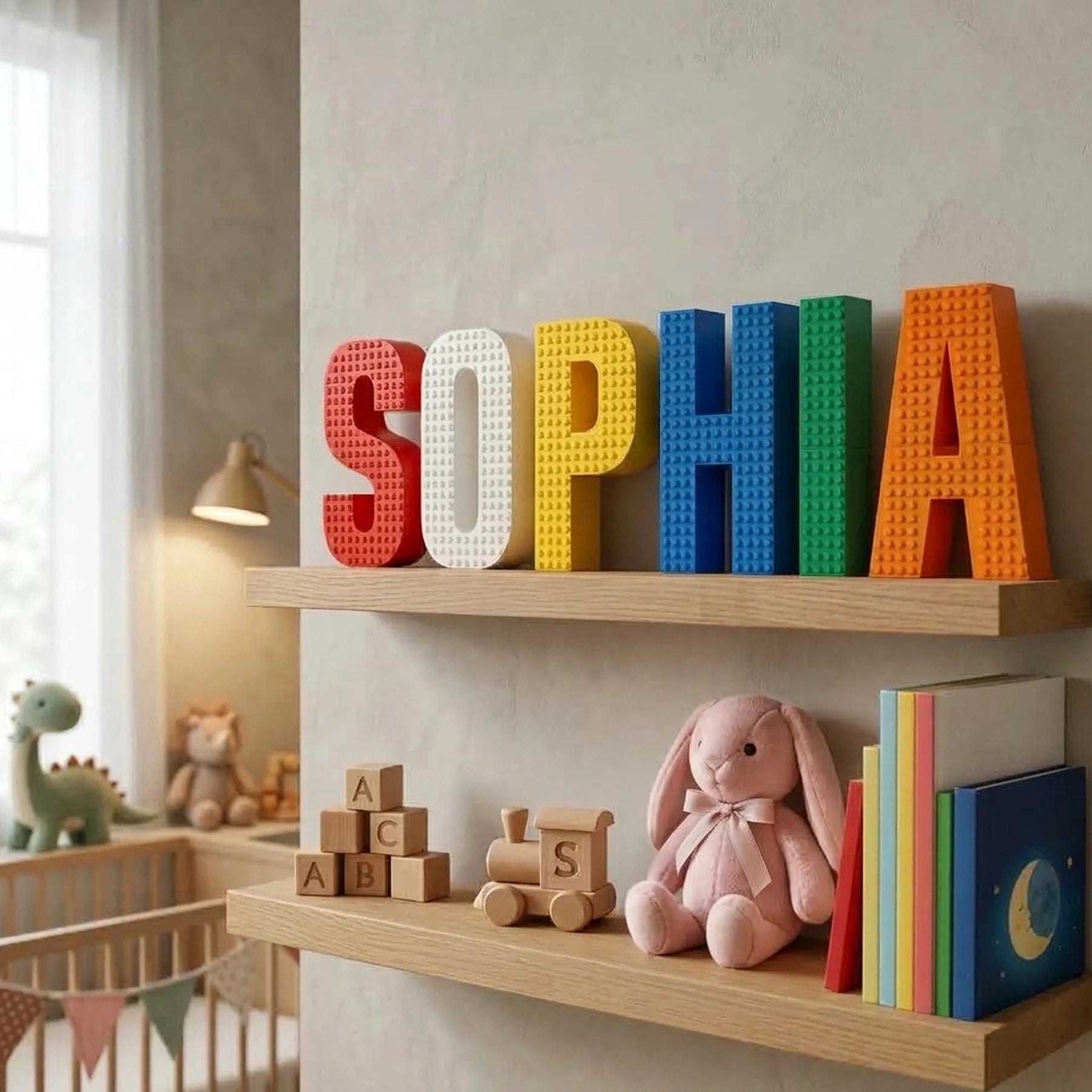 Customised LEGO® Brick Decorative Letters - Personalized Wall Sign ...