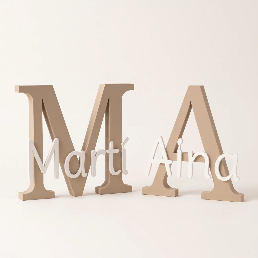 Pack hermanos: dos letras con nombre